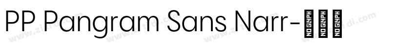 PP Pangram Sans Narr字体转换